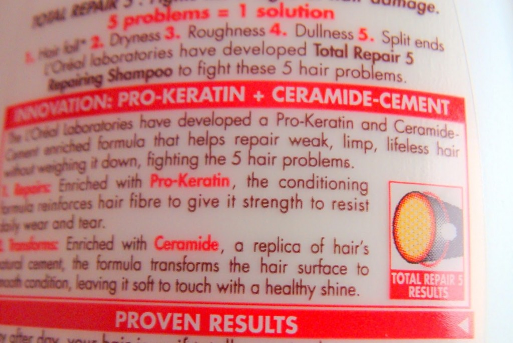 LOreal-Total-Repair-5-Shampoo-ingredients