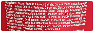 tresemme ingredients